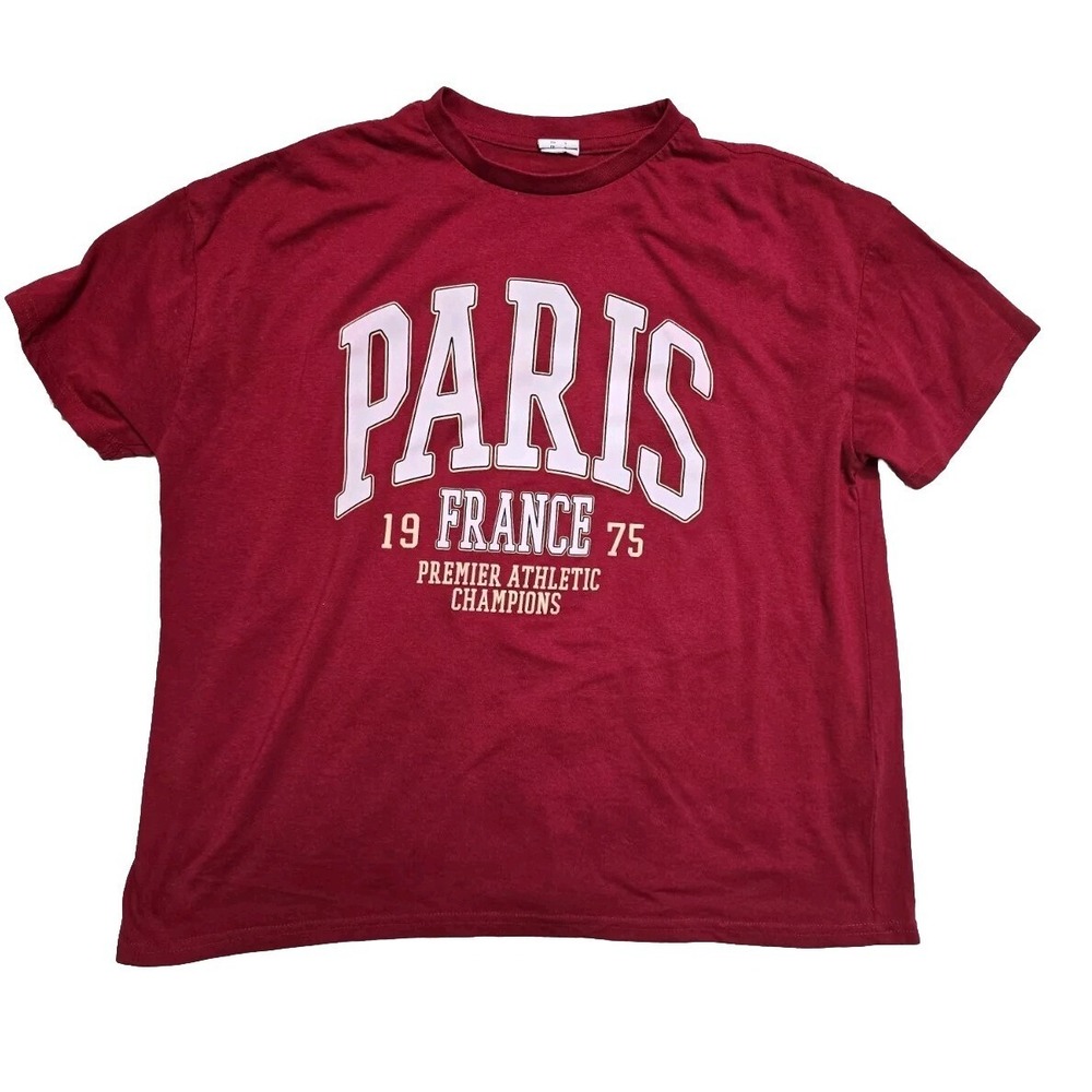 Streetwear Society Paris Women's Tshirt Red Large